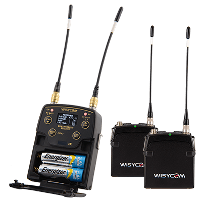 Wisycom Transmitter and Receiver System with DPA Mics
